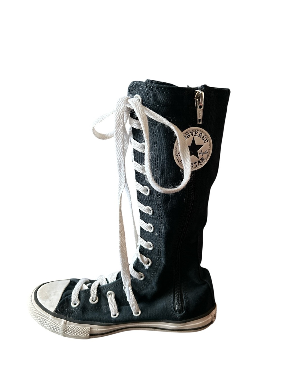 Converse All Star Chuck Taylor Junior Black High Top Size 1